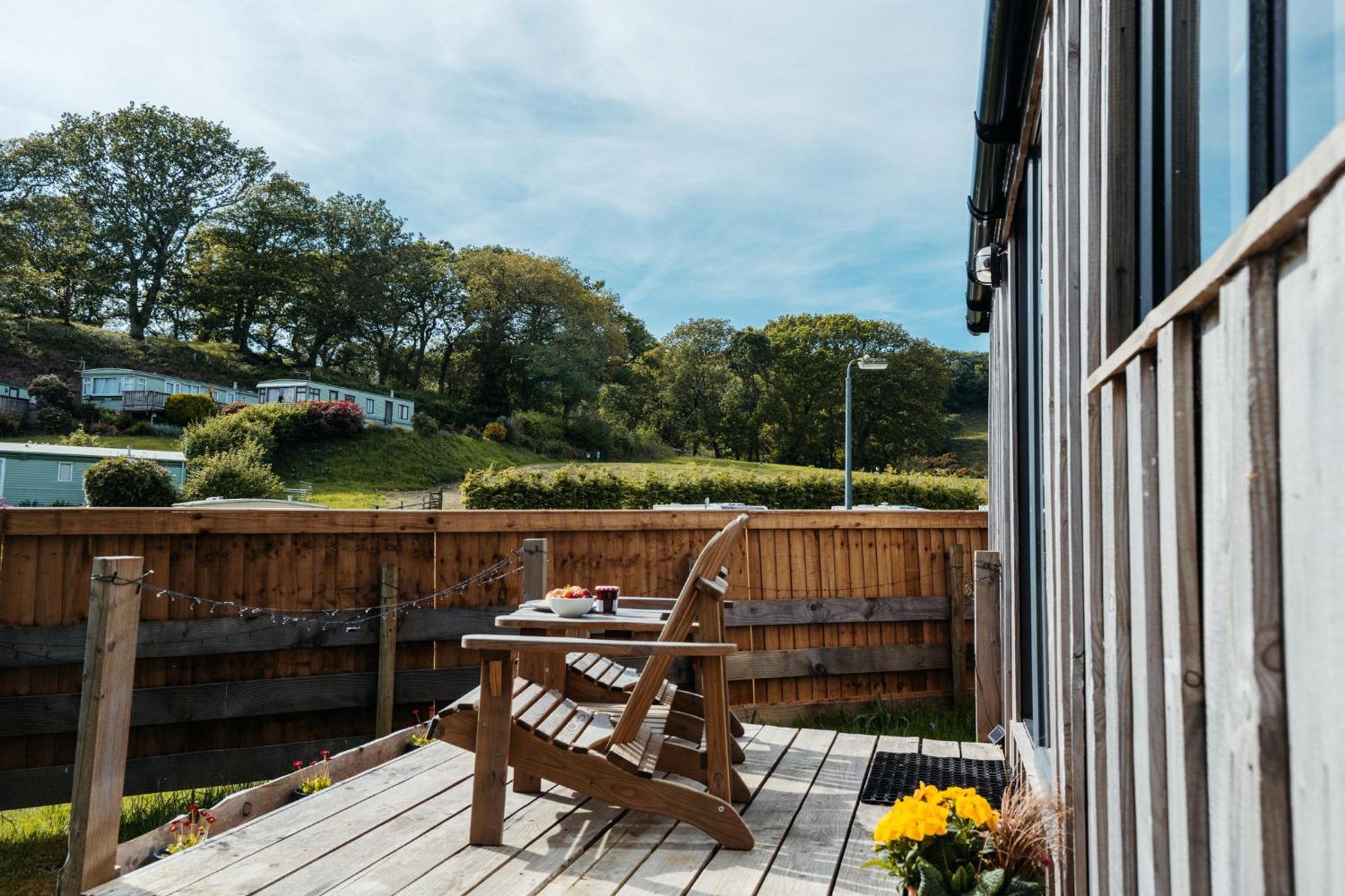 Cefn Crib Cabins 马汉莱斯 外观 照片