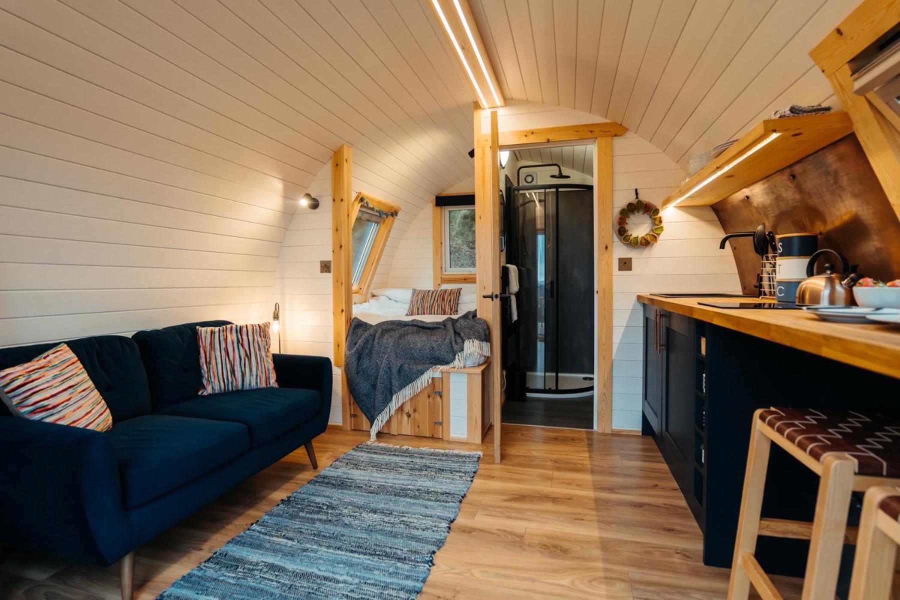Cefn Crib Cabins 马汉莱斯 外观 照片