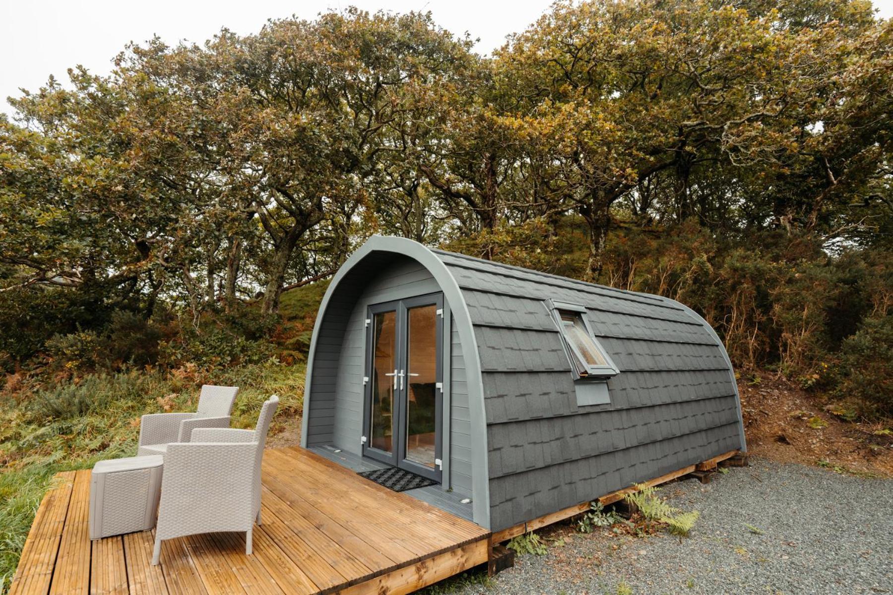 Cefn Crib Cabins 马汉莱斯 外观 照片
