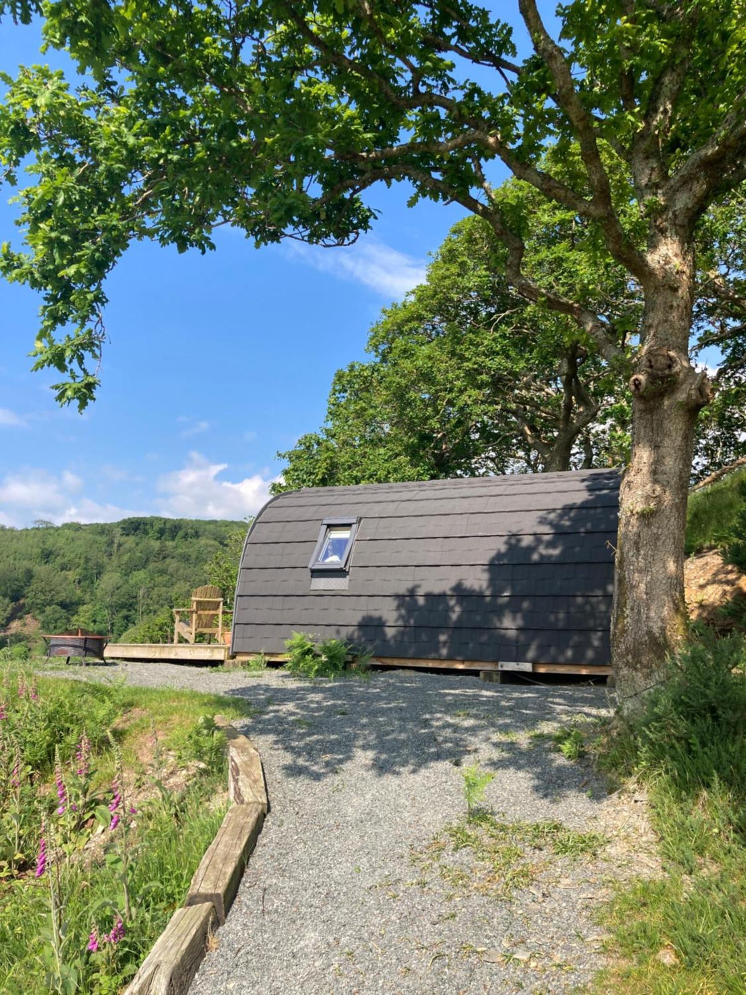 Cefn Crib Cabins 马汉莱斯 外观 照片